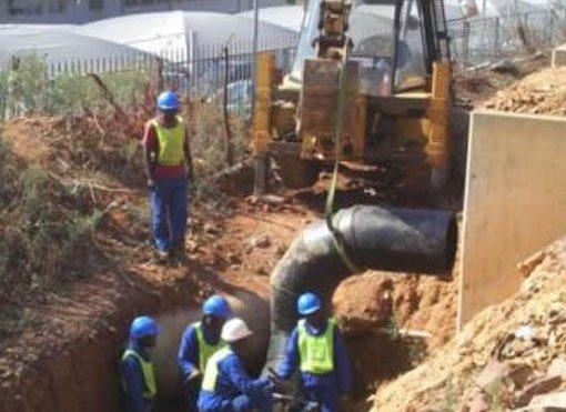 HDPE pipe installation